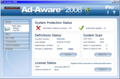 Ad-Aware 2008 Pro v7.1.0.10 English Portable